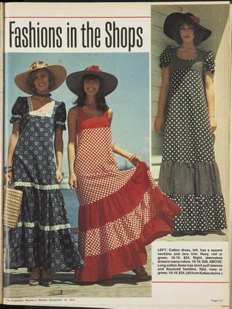 Issue 13 Nov 1974 The Australian Womens Wee In 2020 Cotton Long Dress Fashion Women