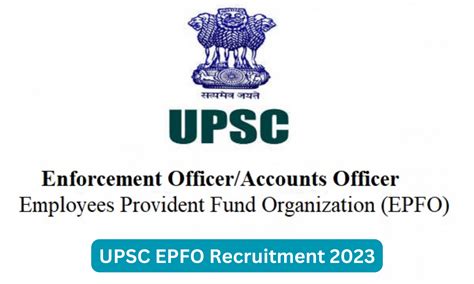 Upsc Epfo Recruitment Direct Link To Apply