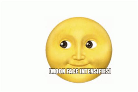 Moon Face Sticker Moon Face Emoji Discover Share Gifs