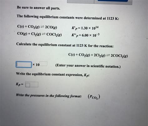 Solved Be Sure To Answer All Parts The Following Chegg