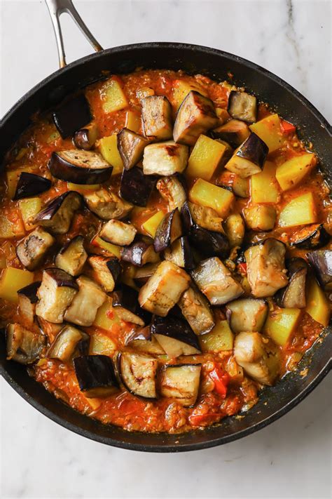 Aloo Baingan Eggplant And Potato Curry Tea For Turmeric