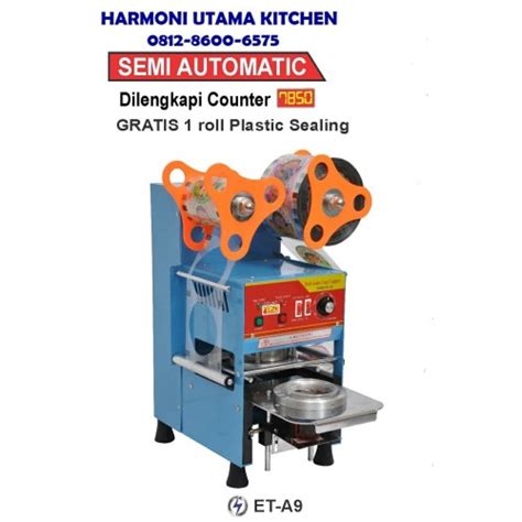 Jual Getra Cup Sealer Semi Automatic Et A Mesin Penyegel Gelas