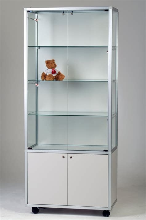 Sicherheitsglas Standvitrine X X Cm Mit Abschlie Barem Unterschrank