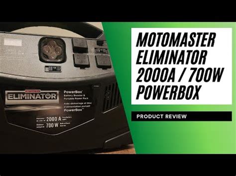 Review Motomaster Eliminator A W Powerbox Portable Power Pack