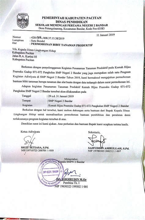 Detail Contoh Surat Permohonan Ke Dinas Kebersihan Koleksi Nomer