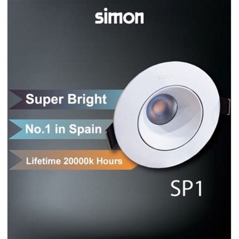 Simon Cp W Led Eyeball Spotlight Ceiling Light Lampu Sportlight