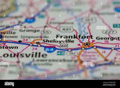 Shelbyville kentucky map hi-res stock photography and images - Alamy