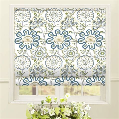 Amazon Artdix Custom Roman Shades Floral Washable Fabric Blackout