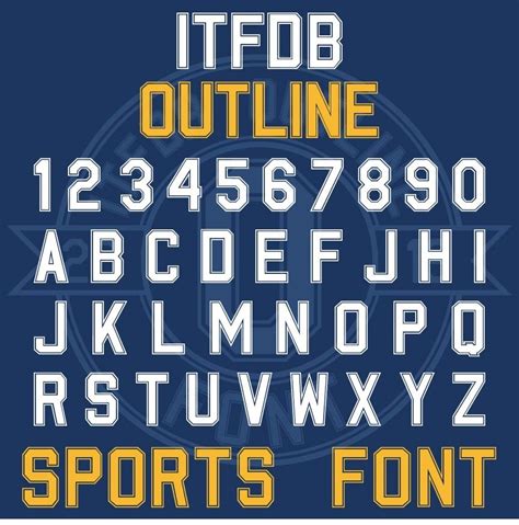 Sports Jersey Font 3 Variations Regular Outline 3D TTF OTF - Etsy