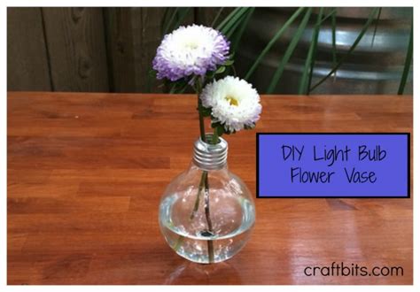 Diy Light Bulb Flower Vase —