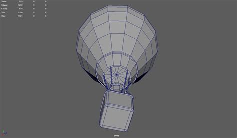 D Low Poly Hot Air Balloon Model Turbosquid