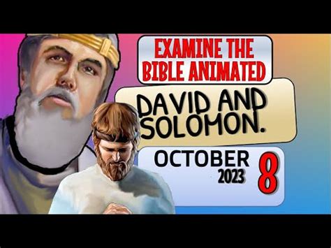 David And Solomon Examine The Bible Animated Youtube