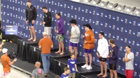 2019 GCU Swimming Diving NCAA 100Bk Final Mark Awards YouTube