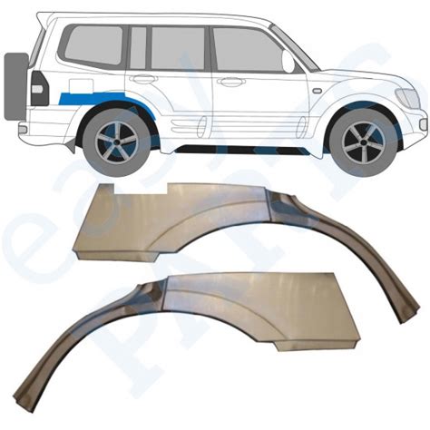 Door Rear Wing Panel Left Mitsubishi Pajero 1999 2006 3