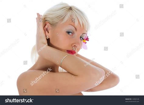 Portrait Nude Blonde Blue Eyes On Stock Photo Shutterstock