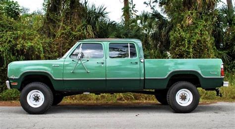 1972 80 Dodge 4x4 Crew Cab Pickup Truck Classic Pickup Trucks Power