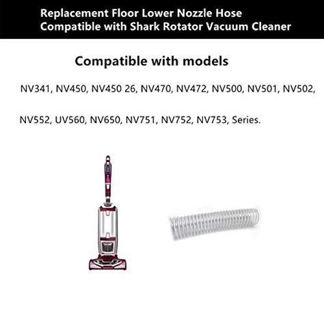 Floor Lower Nozzle Hose 1 1 2 Replacements For Shark Rotator Vacuum Cleaner Compatible With