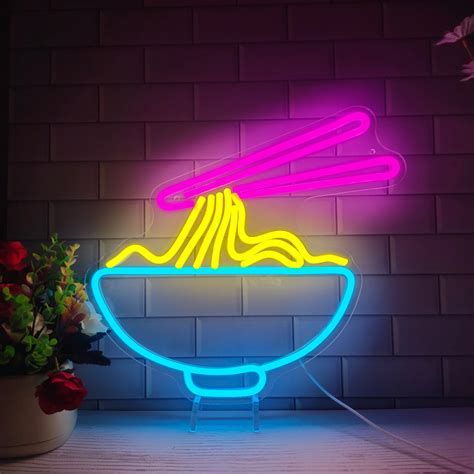 Japanese Noodles Neon Sign Shop Wall Decor Art Led Ramen Neon Sign