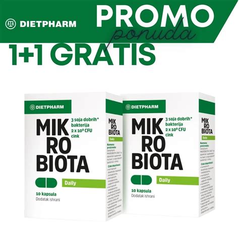 Dietpharm Mikrobiota Daily Probiotik Sa Cinkom 10 Kapsula 10 Kapsula Gratis Eapoteka