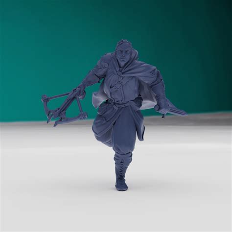 Hot Goblin Warrior With A Crossbow And A Dagger