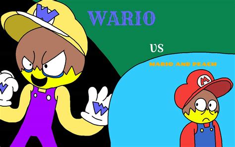 MARIO AND PEACH VS WARIO (COLLAB) by AlexMonette on DeviantArt