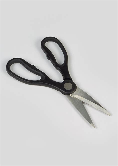 Black Handle Kitchen Scissors Matalan