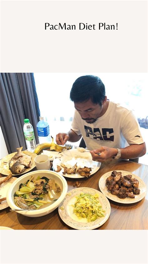 Manny Pacquiao Shows His Daily Diet Plan In 2022 Daily Diet Plan