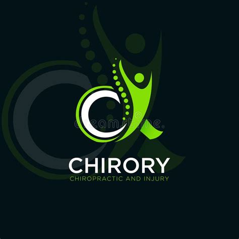 Logotipo De Chirory Quiropráctica Creativa Y Vector De Lesión