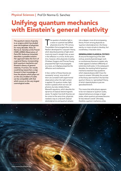 Pdf Unifying Quantum Mechanics With Einsteins General Relativity