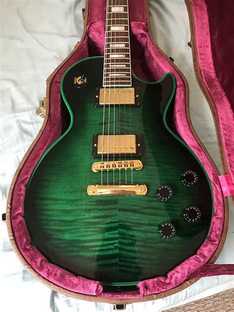 Gibson Les Paul Green Widow 2012 Emerald Green Burst Reverb