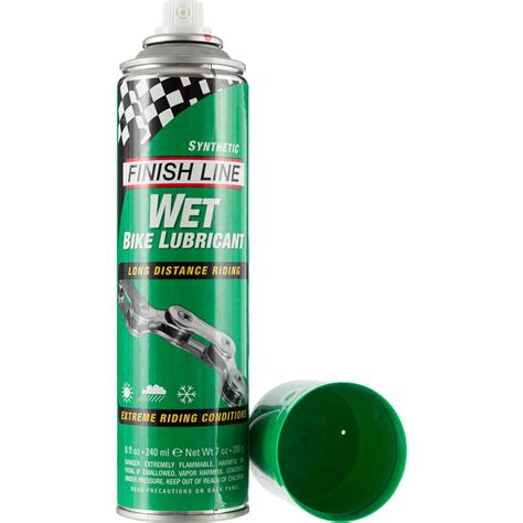 Finish Line WET Bicycle Chain Lube, 8-Ounce Aerosol Spray - Walmart.com ...