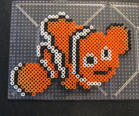 Nemo Perler1 Perler Bead Art Perler Bead Disney Perler Bead Patterns