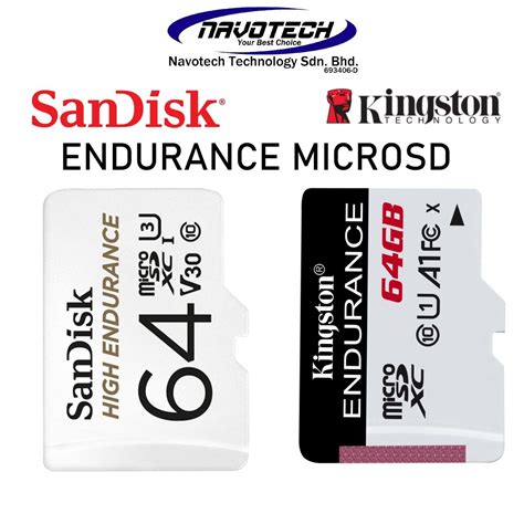 Sandisk Microsd Kingston Endurance V U V U High Endurance