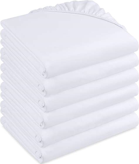 Utopia Bedding Lot De Drap Housse Blanc X Cm Coupes De