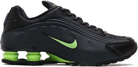 Nike Shox R4 Scarpe Da Corsa Nero Antraciteghost Verde Nero 435