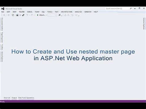 Nested Master Page In Asp Net Tutorial Beingafashiondesignerquotes