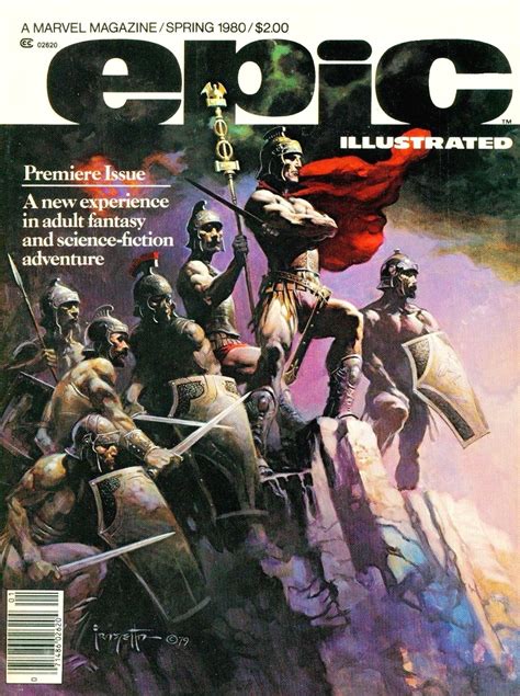 Epic Illustrated 1 Marvel Magazine Cover Spring 1980 1979 Frank