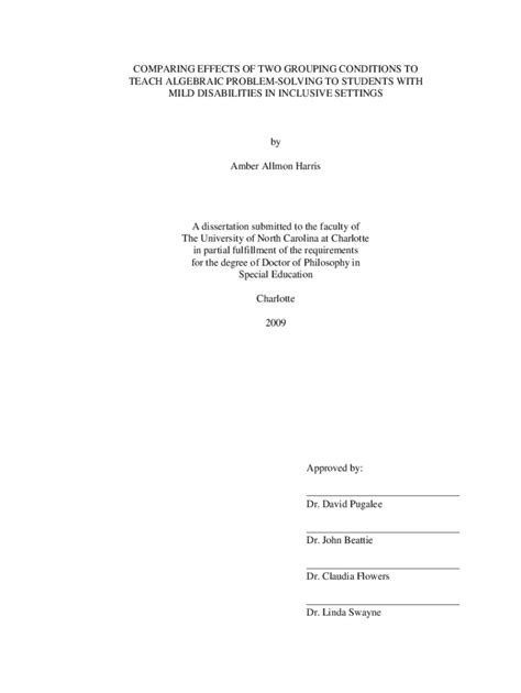 Fillable Online Libres Uncg Effects Of Two Grouping Conditions On