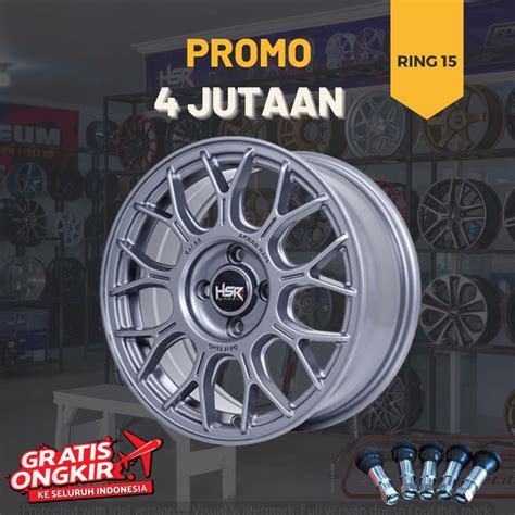 Jual VELG MOBIL UKURAN STANDAR RING 15 VELG YARIS TRD YARIS BAKPAU JAZZ