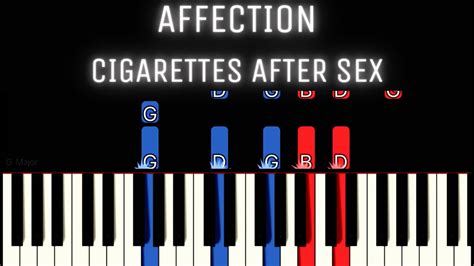 Affection Cigarettes After Sex PIANO TUTORIAL SHEET MUSIC YouTube