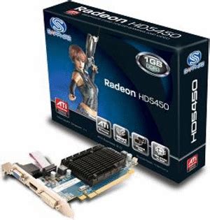 Sapphire ATI Radeon HD 5450 1GB DDR3 64 Bit PCI E Low Profile Video