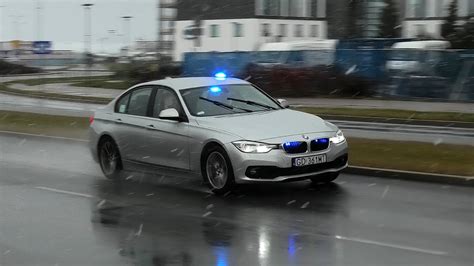 Alarmowo nieoznakowane BMW 330i xDrive Policja Gdańsk YouTube