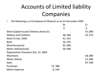 Ppt Accounts Of Limited Liability Companies Powerpoint Presentation Free Download Id 1430298