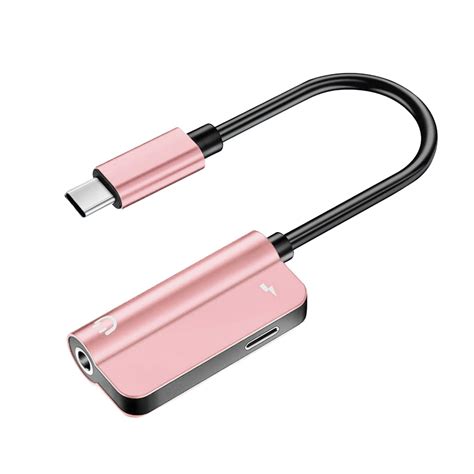 Usb C Headphone Jack Adapter 2 In 1 Usb Type C To Hi Res 3 5mm Aux Audio Multi Connector Adapter