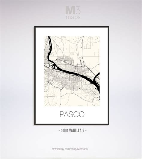 Pasco Washington Pasco WA Map Pasco Map Pasco Print Pasco - Etsy