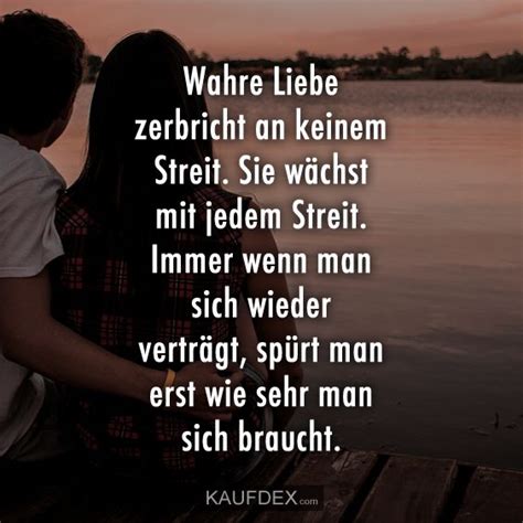 Wahre Liebe zerbricht an keinem Streit Sie wächst mit jedem