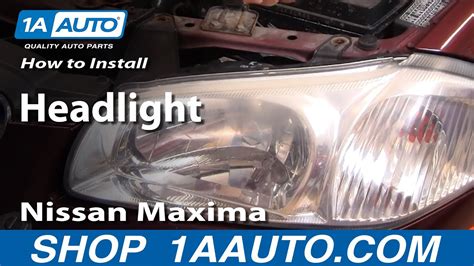 How To Install Replace Headlight Nissan Maxima Aauto Youtube