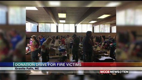 Community Holds Donation Drive To Help Granite Falls Fire Victims - WCCB Charlotte's CW