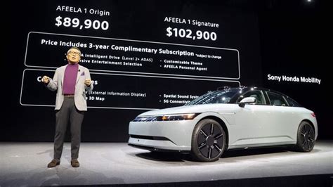 Afeela Electric Car Co Developed By Honda And Sony Launched At Ces