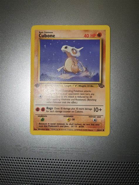 Pok Mon Tcg Cubone Jungle Regular St Edition Common Ebay